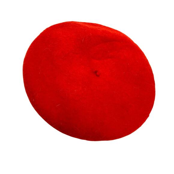 Vintage Red Beret Barthet & Co Made in France NWT Old Stock Legendary Hat Makers main image 3